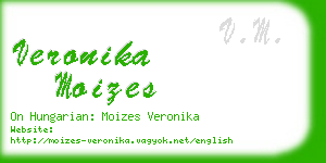 veronika moizes business card